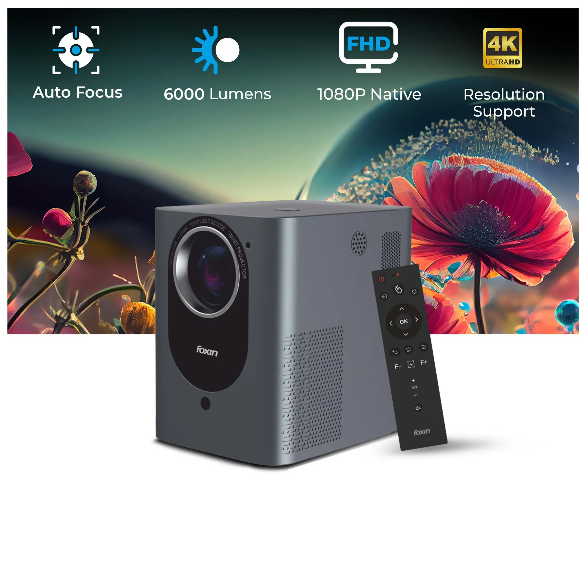 Foxin Projector Vision 610 (USB | HDMI) view 3